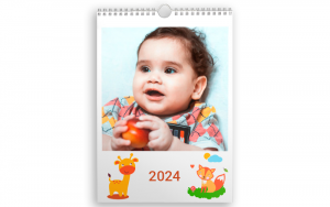 Calendario A4 Baby Animals White