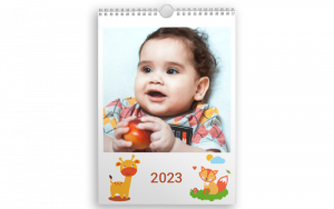 Calendario A3 Baby Animals White